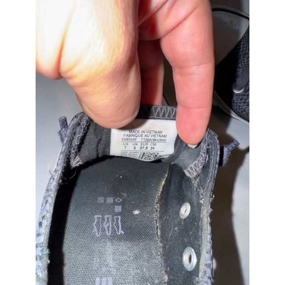 Converse Chuck Taylor All Star Shoreline Slip-On Sneakers Sharkskin Grey EUC 7 - Picture 6 of 6